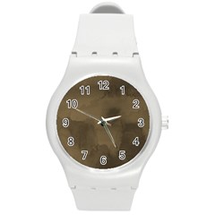 Ombre Round Plastic Sport Watch (m) by ValentinaDesign