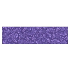 Floral Pattern Satin Scarf (oblong)