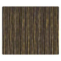 Stylish Golden Strips Double Sided Flano Blanket (small)  by gatterwe