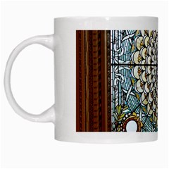 Stained Glass Window Library Of Congress White Mugs by Nexatart