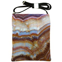 Wall Marble Pattern Texture Shoulder Sling Bags by Nexatart