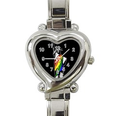 Pride Statue Of Liberty  Heart Italian Charm Watch by Valentinaart