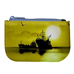 Open Sea Large Coin Purse by Valentinaart