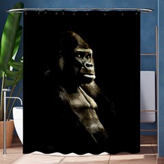 Gorilla  Shower Curtain 60  X 72  (medium)  by Valentinaart