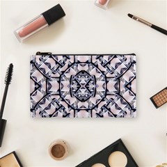 Futuristic Geo Print Cosmetic Bag (small)  by dflcprints