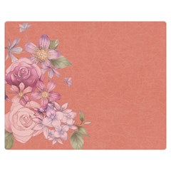 Flower Illustration Rose Floral Pattern Double Sided Flano Blanket (medium)  by paulaoliveiradesign