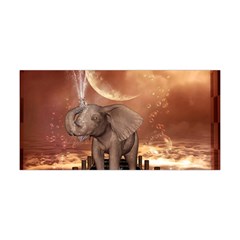 Cute Baby Elephant On A Jetty Yoga Headband by FantasyWorld7