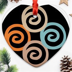 Abroad Spines Circle Ornament (heart)