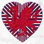 Alternatively Mega British America Red Dragon Jigsaw Puzzle (Heart) Front