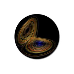 Wondrous Trajectorie Illustrated Line Light Black Magnet 3  (round) by Mariart