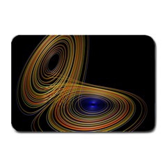 Wondrous Trajectorie Illustrated Line Light Black Plate Mats