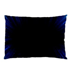 Colorful Light Ray Border Animation Loop Blue Motion Background Space Pillow Case by Mariart