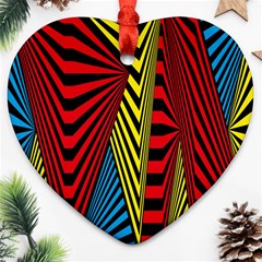 Door Pattern Line Abstract Illustration Waves Wave Chevron Red Blue Yellow Black Ornament (heart)