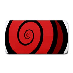 Double Spiral Thick Lines Black Red Medium Bar Mats by Mariart