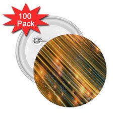 Golden Blue Lines Sparkling Wild Animation Background Space 2 25  Buttons (100 Pack) 