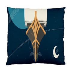 Planetary Resources Exploration Asteroid Mining Social Ship Standard Cushion Case (two Sides) by Mariart