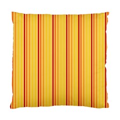 Red Orange Lines Back Yellow Standard Cushion Case (one Side)