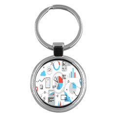 Science Mathematics Formula Key Chains (round) 