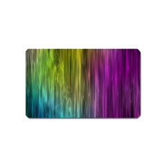 Rainbow Bubble Curtains Motion Background Space Magnet (name Card) by Mariart