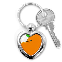 Star Line Orange Green Simple Beauty Cute Key Chains (heart) 