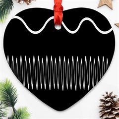 Style Line Amount Wave Chevron Ornament (heart)