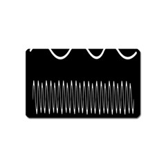 Style Line Amount Wave Chevron Magnet (name Card)