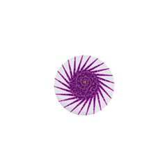 Spiral Purple Star Polka 1  Mini Magnets