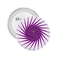 Spiral Purple Star Polka 2 25  Buttons