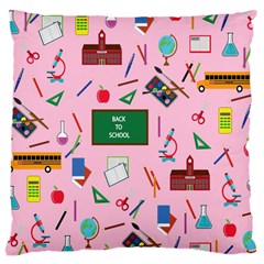 Back To School Large Cushion Case (one Side) by Valentinaart