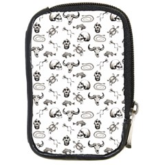 Skeleton Pattern Compact Camera Cases by Valentinaart