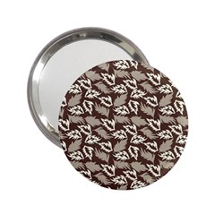 Dried Leaves Grey White Camuflage Summer 2 25  Handbag Mirrors