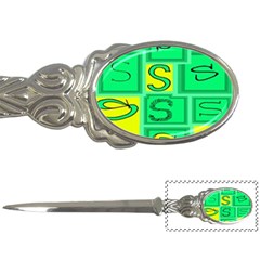 Letter Huruf S Sign Green Yellow Letter Openers