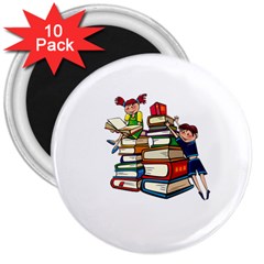 Back To School 3  Magnets (10 Pack)  by Valentinaart