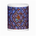 Silk Screen Sound Frequencies Net Blue Morph Mugs Center