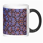 Silk Screen Sound Frequencies Net Blue Morph Mugs Right