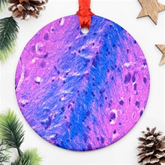 The Luxol Fast Blue Myelin Stain Ornament (round)