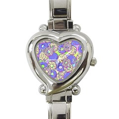 Donuts Pattern Heart Italian Charm Watch by ValentinaDesign