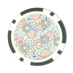 Donuts Pattern Poker Chip Card Guard (10 Pack) by ValentinaDesign