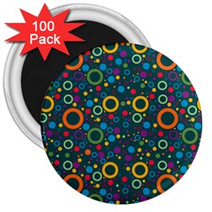 70s Pattern 3  Magnets (100 Pack) by ValentinaDesign