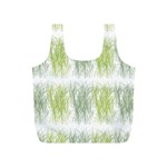 Weeds Grass Green Yellow Leaf Full Print Recycle Bags (S)  Front