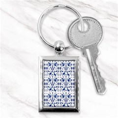 Rabbits Deer Birds Fish Flowers Floral Star Blue White Sexy Animals Key Chains (rectangle) 