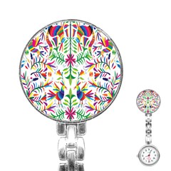 Peacock Rainbow Animals Bird Beauty Sexy Stainless Steel Nurses Watch