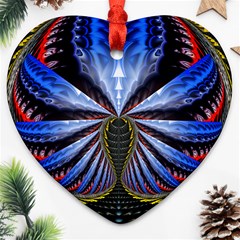 Illustration Robot Wave Heart Ornament (two Sides)