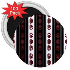 Folklore Pattern 3  Magnets (100 Pack) by ValentinaDesign