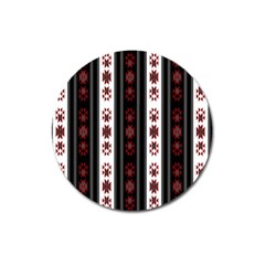 Folklore Pattern Magnet 3  (round) by ValentinaDesign