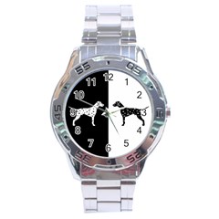 Dalmatian Dog Stainless Steel Analogue Watch by Valentinaart