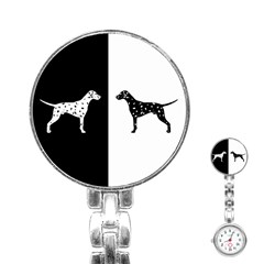 Dalmatian Dog Stainless Steel Nurses Watch by Valentinaart