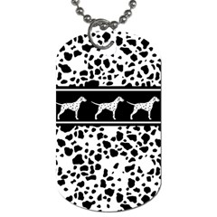 Dalmatian Dog Dog Tag (one Side) by Valentinaart