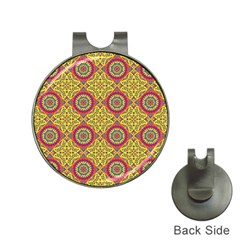 Oriental Pattern Hat Clips With Golf Markers