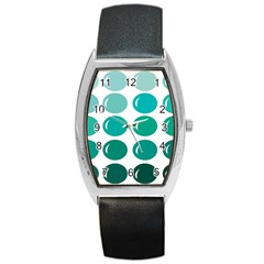 Bubbel Balloon Shades Teal Barrel Style Metal Watch